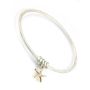 18ct Gold & Silver Starfish Charm Bangle