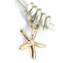 18ct Gold & Silver Starfish Charm Bangle
