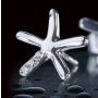 18ct White Gold Diamond Starfish Earrings