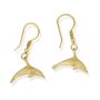 9ct Yellow Gold Dolphin Earrings