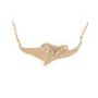 9ct Gold Manta Ray Pendant on Snake Chain Necklace