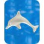 18ct Yellow Gold Diamond Eye Dolphin Pendant