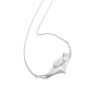 Silver Manta on Snake Chain Necklace