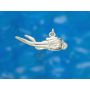 Silver Small Diver Pendant