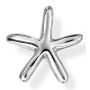 Small Silver Starfish Pendant on Picasso Jasper Bead Necklace