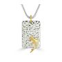 18ct Gold & Silver 3D Hammerhead shark Pendant
