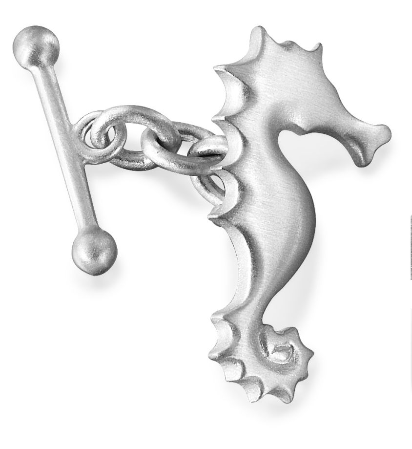 Silver Seahorse Cufflinks