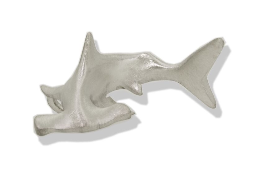 Silver 3D Hammerhead Shark Pendant