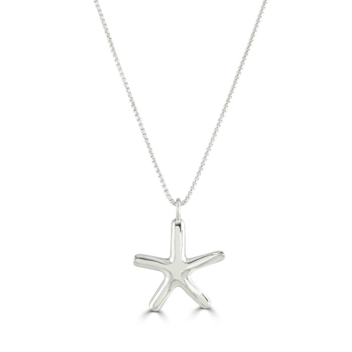 Silver Large Starfish Pendant