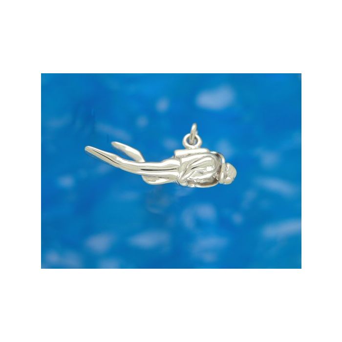 Silver Small Diver Pendant