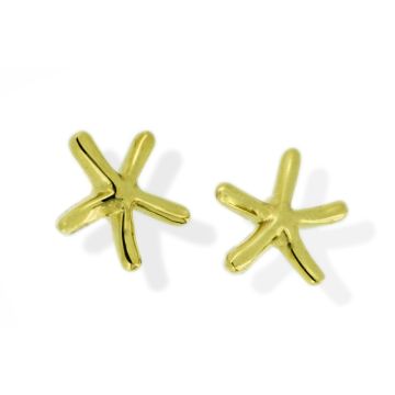 9ct Yellow Gold Starfish Earrings