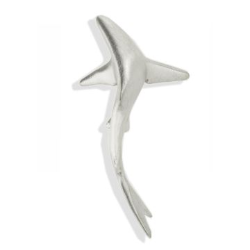 Silver 3D Blue Shark Pendant