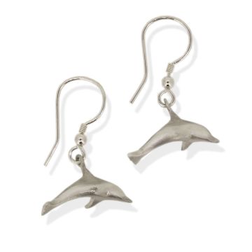 Silver Dolphin Earrings