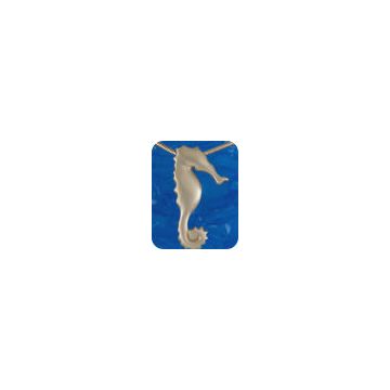 Gold Seahorse on Snake Chain