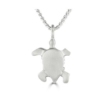 Silver Small Turtle Pendant
