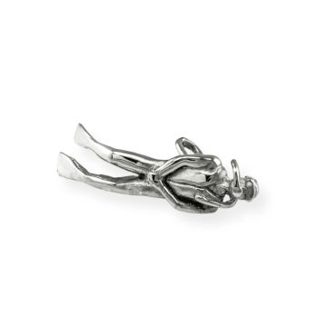 Silver Medium Diver Pendant